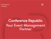 Tablet Screenshot of conferencerepublic.com